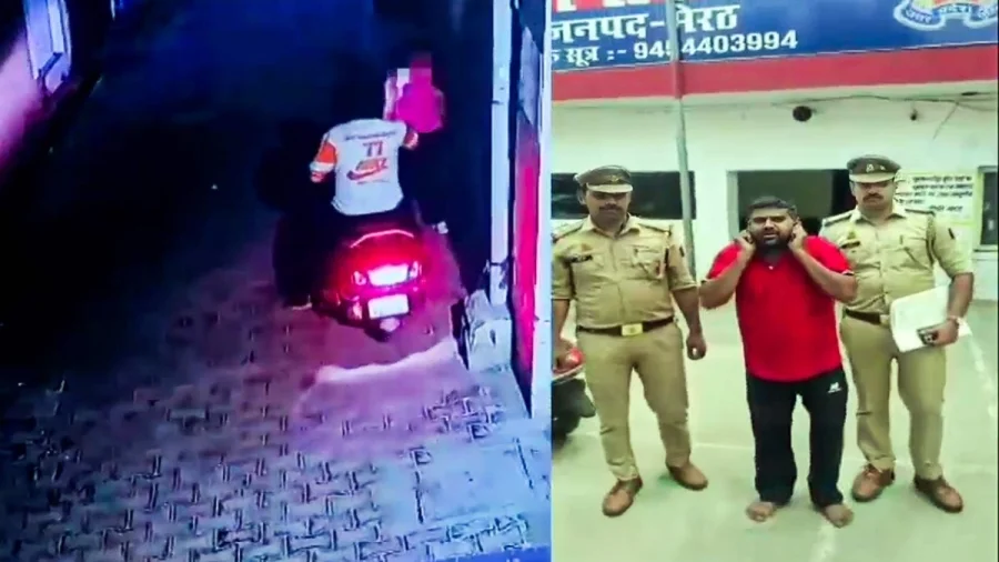 Meerut Man Molests Teen on Road, Caught on CCTV